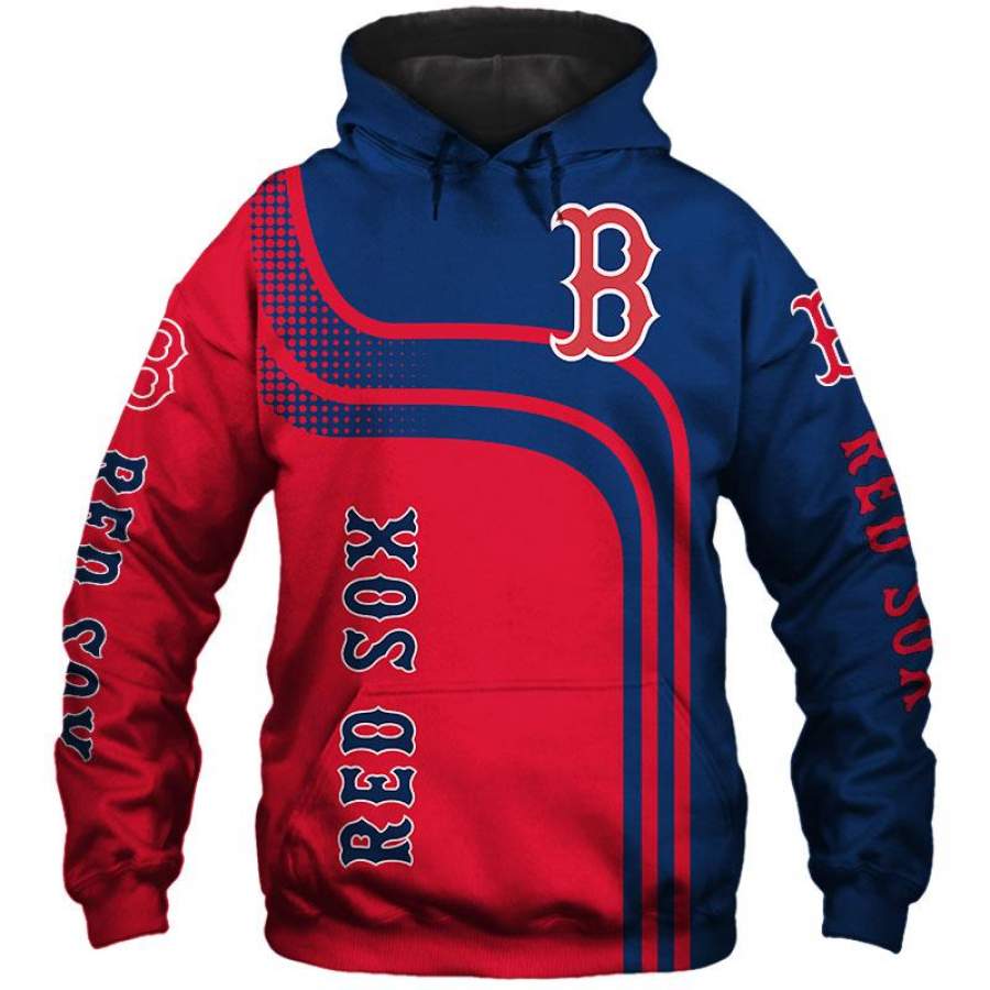 Boston Red Sox Hoodie Mens 3D Long Sleeve