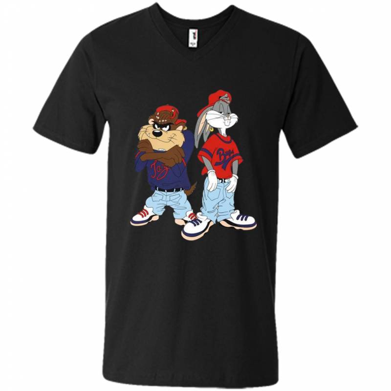 Looney Tunes Bugs Bunny And Tazmanian Devil Kris Kross – Men’s V-neck