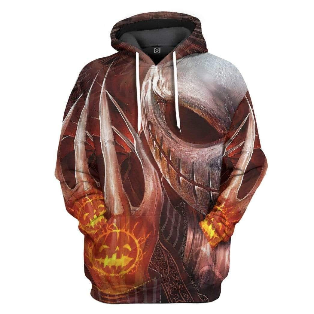 3D Jack Skellington Pumpkin Halloween Custom Hoodie Apparel