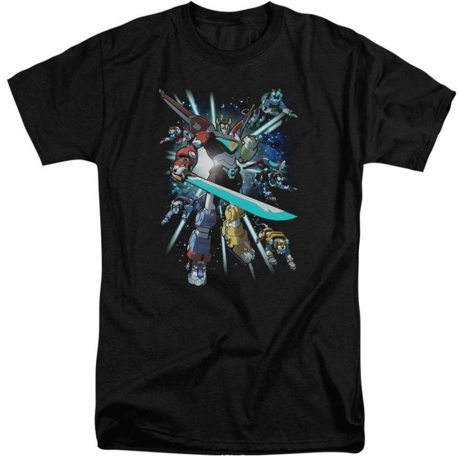 Voltron Lions Share Men’s Tall Fit T-Shirt