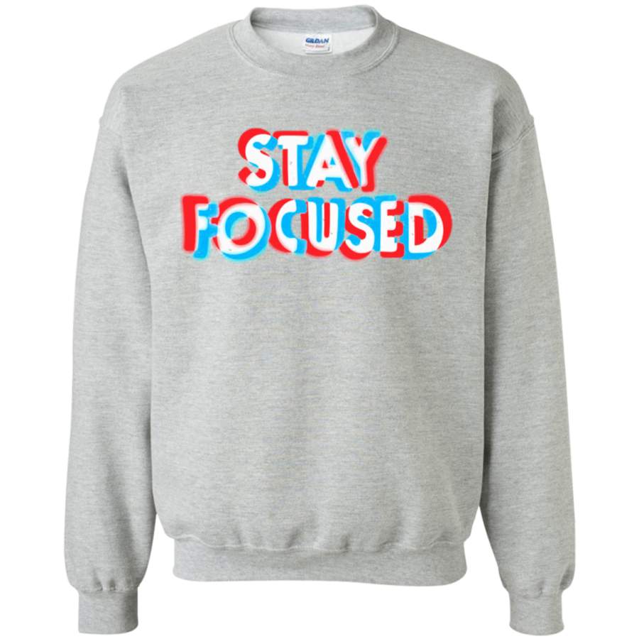 AGR Stay Focused Crewneck Pullover Sweatshirt