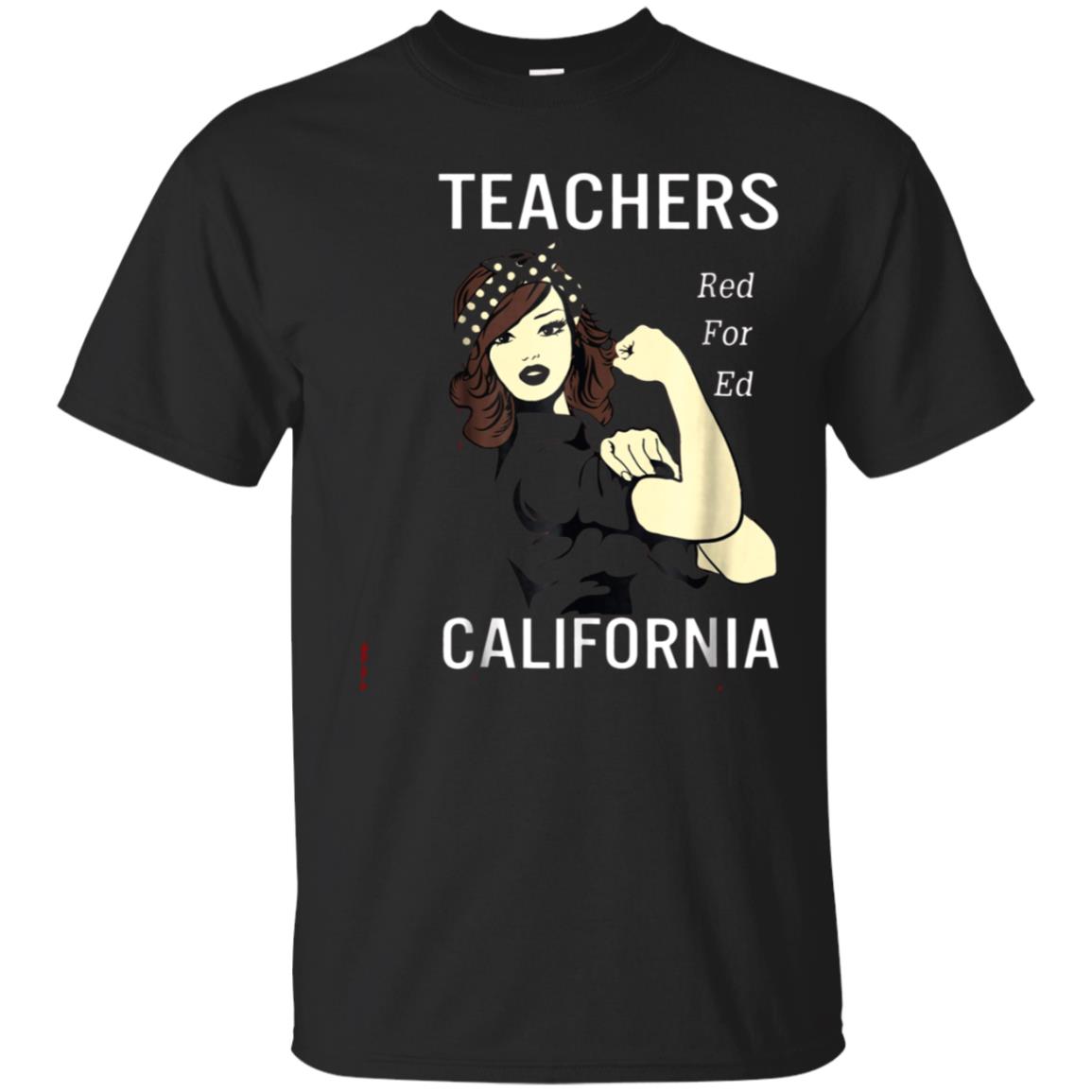 Red For Ed California Redfored Teachers T Shirt Los Angeles Display T-shirt –