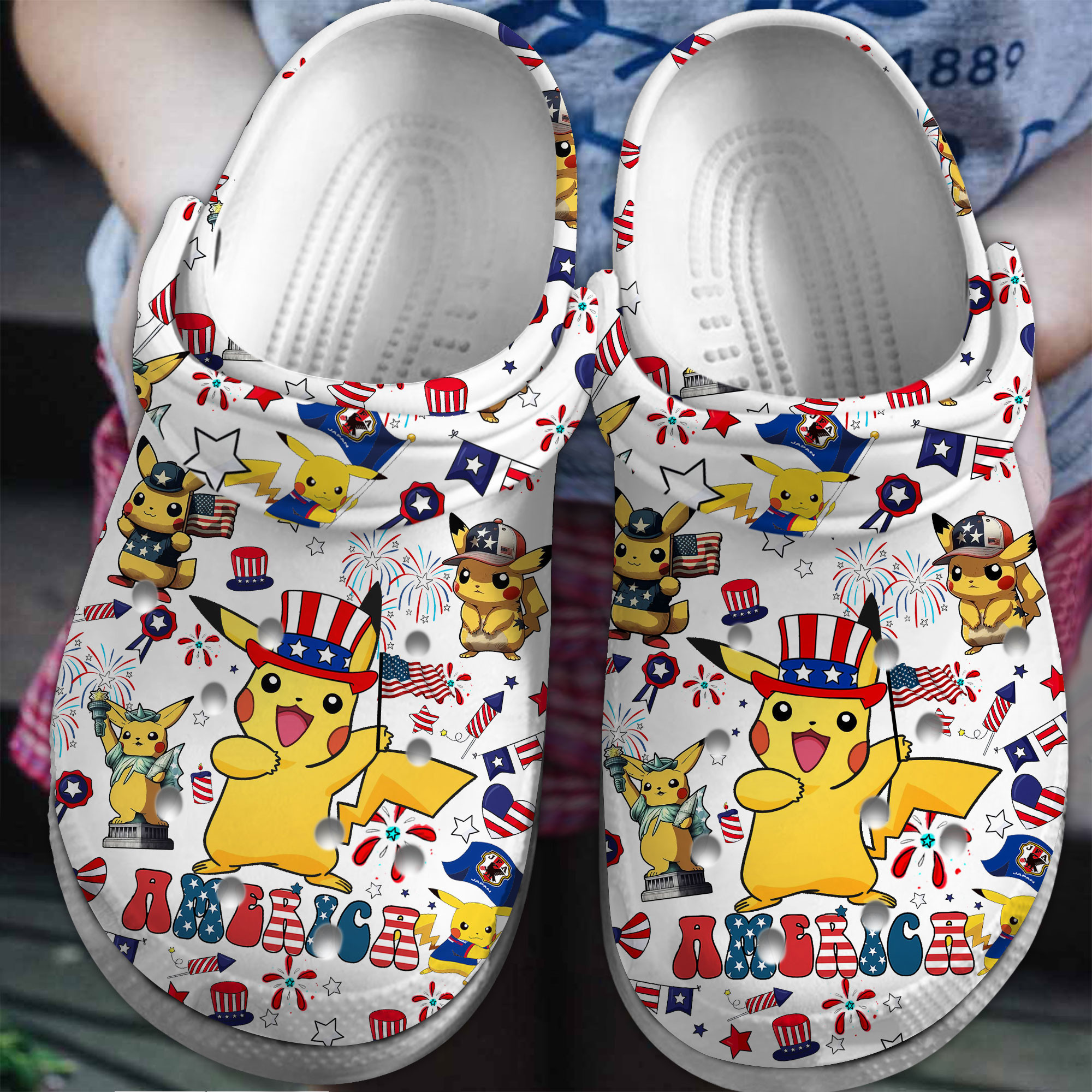 Premium Pokemon Cartoon Crocs Crocband Clogs Shoes Comfortable For Men Women and Kids 3