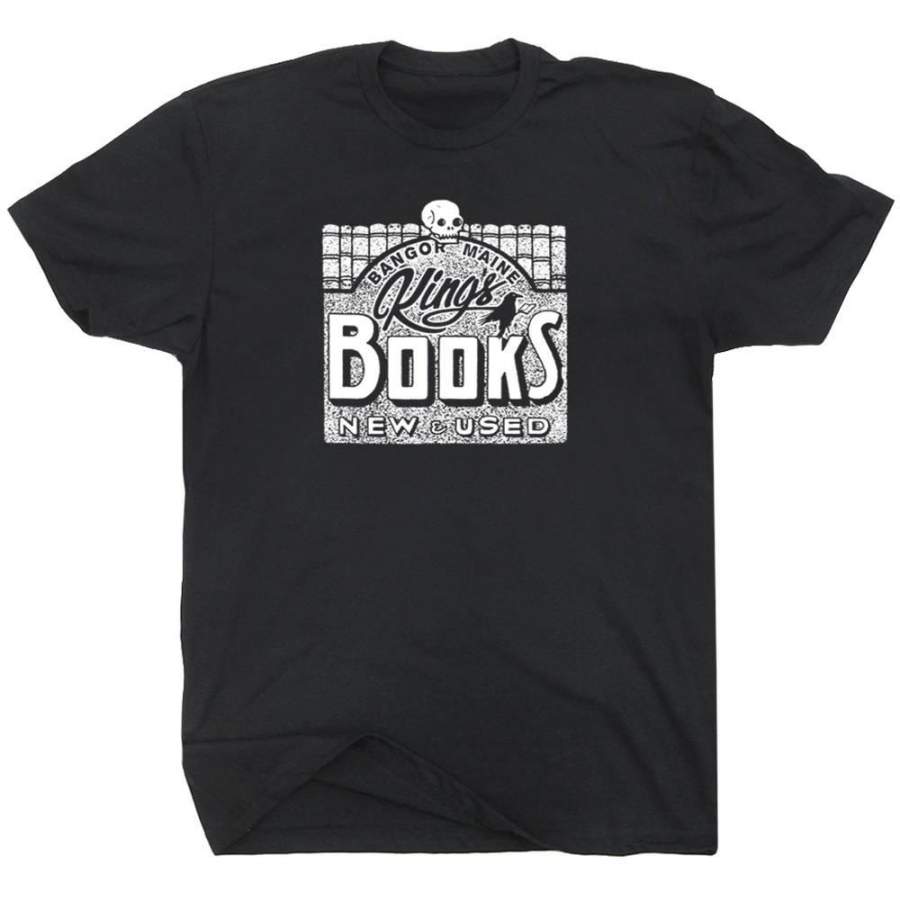 Kings Bookstore T Shirt Book T Shirts Vintage Horror Shirts T Shirt Goth Gothic Shirt Edgar Allan Poe Shirt Hp Lovecraft Shirt Maine Shirt