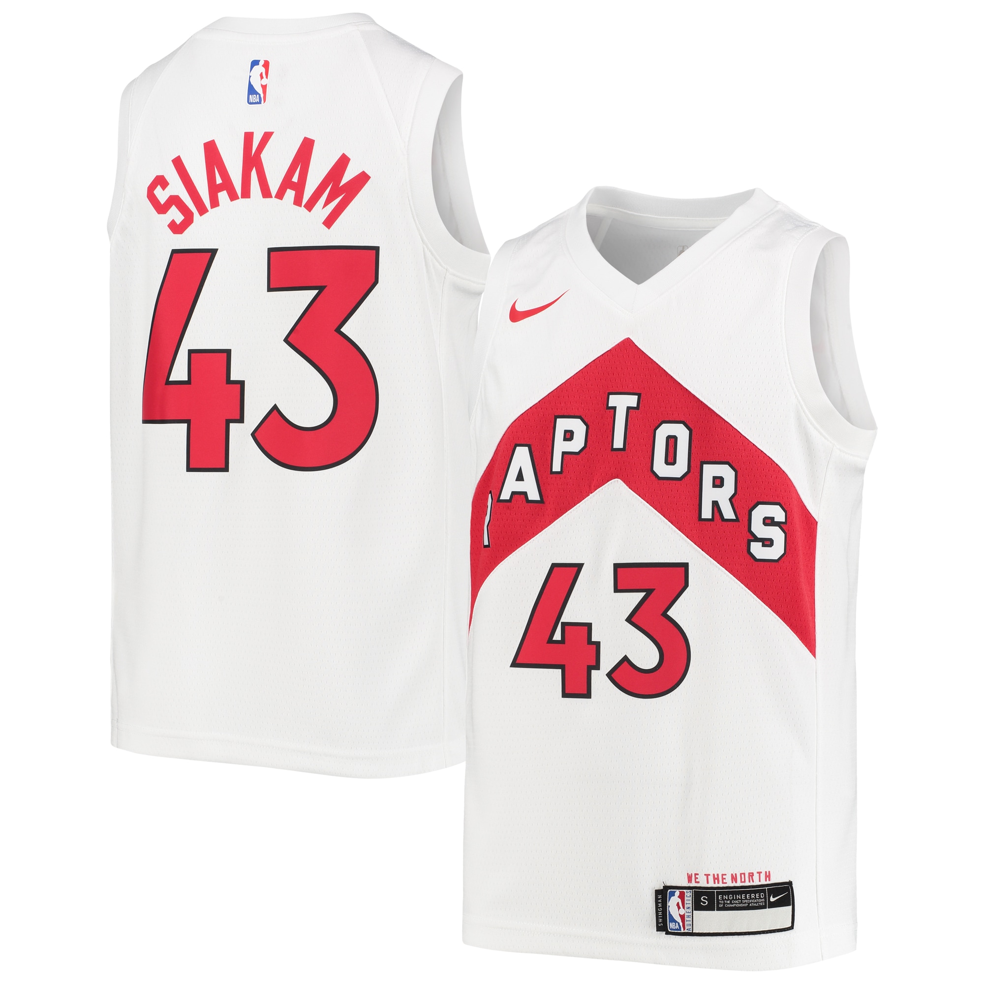 Pascal Siakam Toronto Raptors Youth Swingman Jersey – Association Edition – White