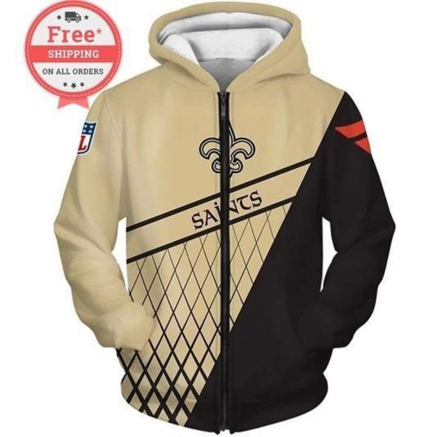 New Orleans Saints Hoodie 3D Style4372 All Over Printed