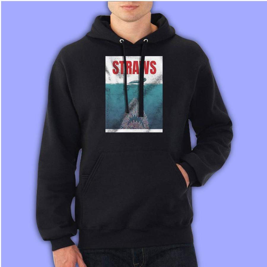 Straws Shark Men’S Hoodie