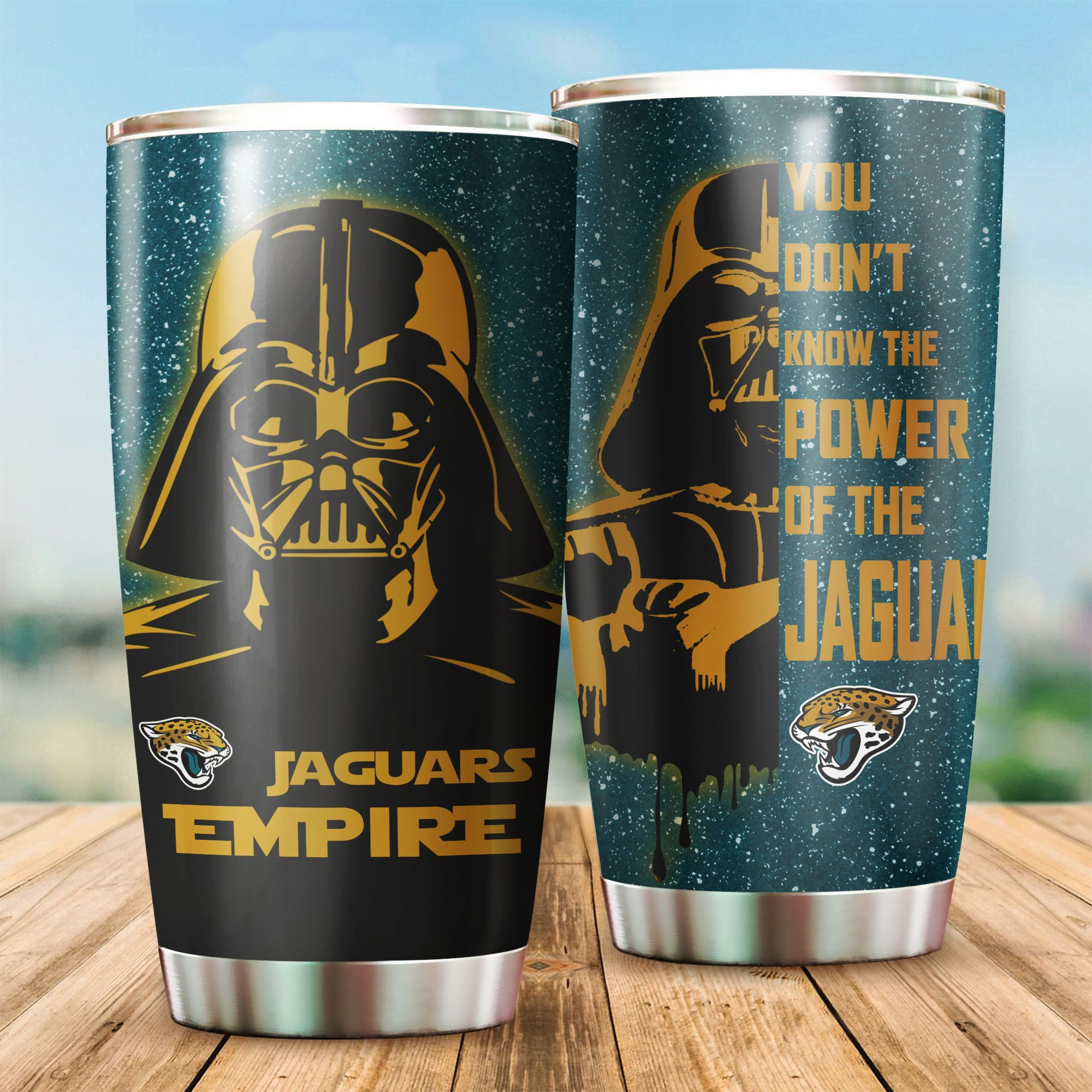 Jacksonville Jaguars Stars Wars All Over Print 3D Tumbler