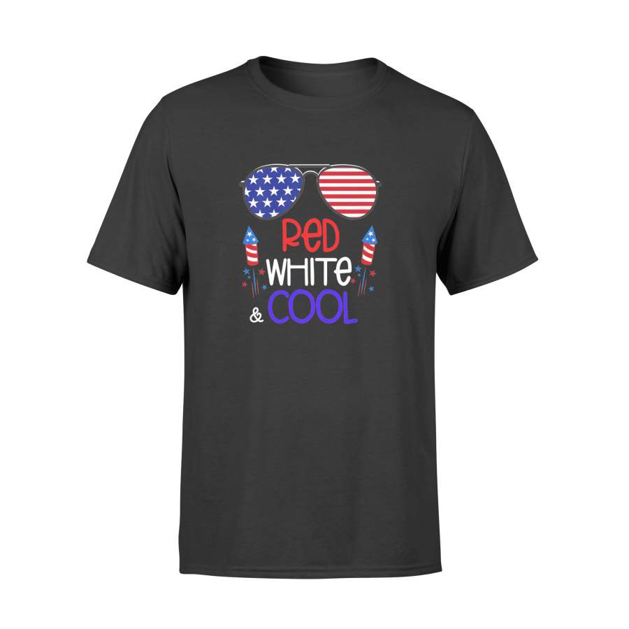 4th Of July Red White And Cool Patriotic Stars Stripes T-Shirt – Standard T-shirt