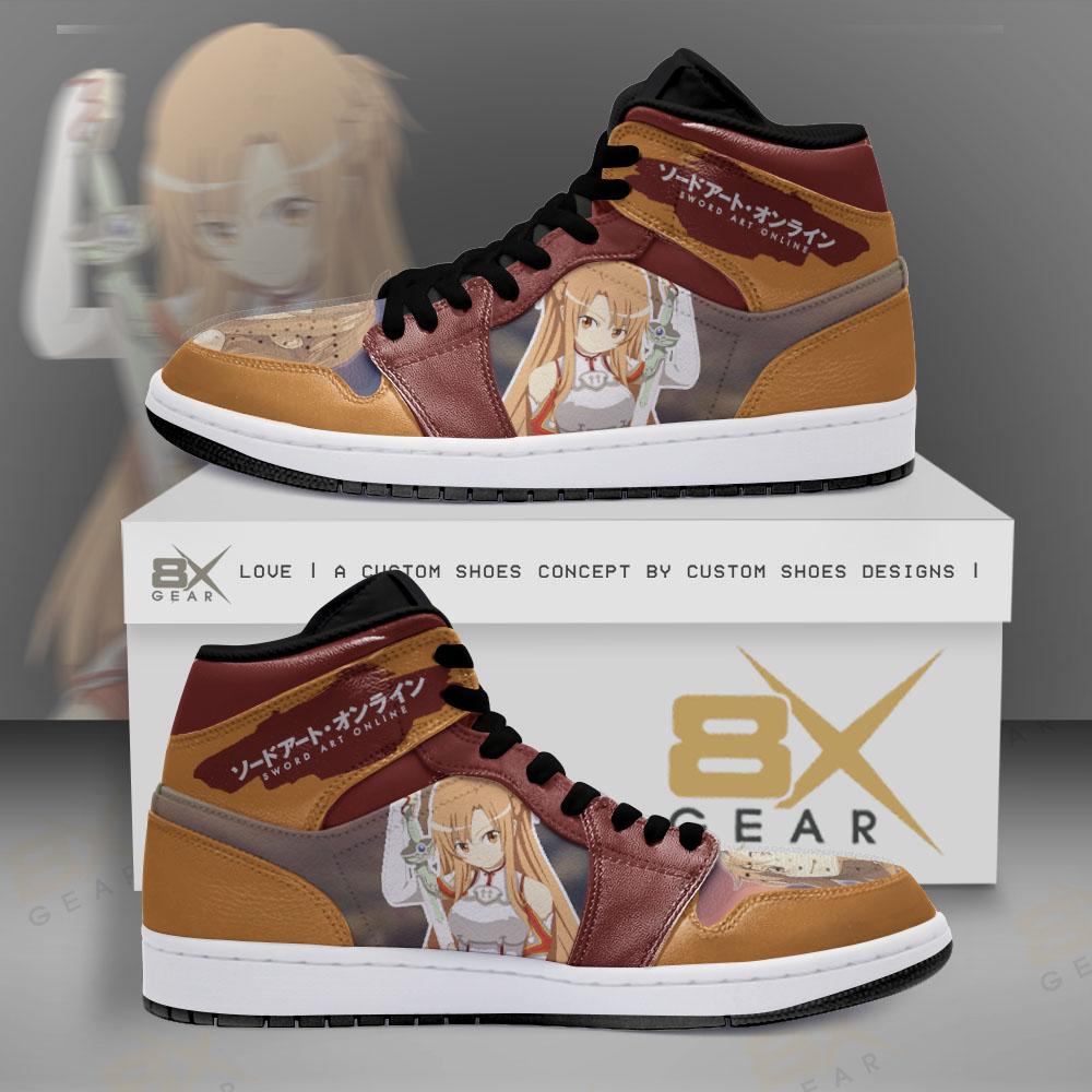 Asuna Sword Art Online Jd Sneakers Gift Idea For Anime Fan