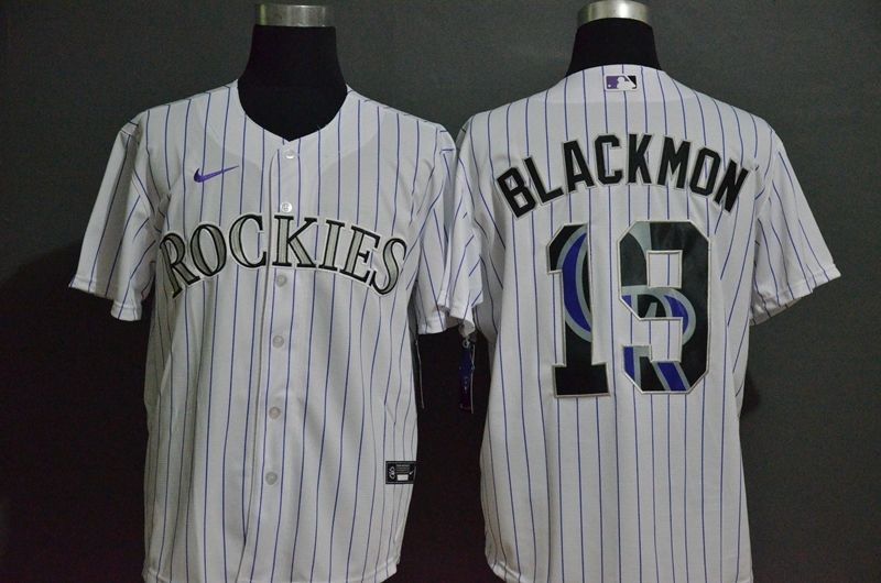 Colorado Rockies Charlie Blackmon 19 2020 MLB White Jersey