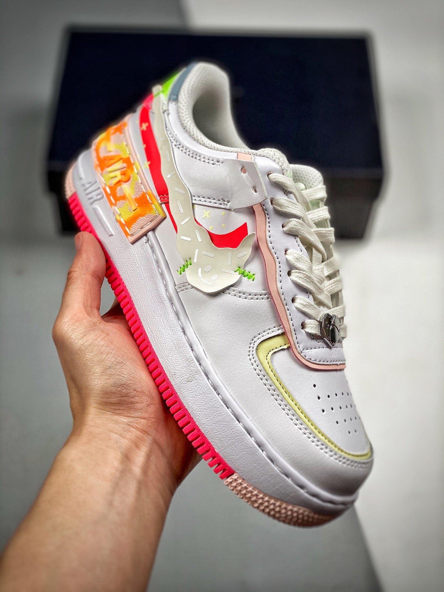 Nike Air Force 1 Shadow White Pink Orange DV1364-111 5340005