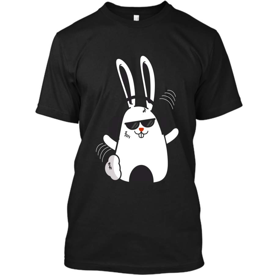 Cute Hip Hop Rabbit Bunny Easter T-Shirt Boys Teen Kids Men Custom Ultra Cotton