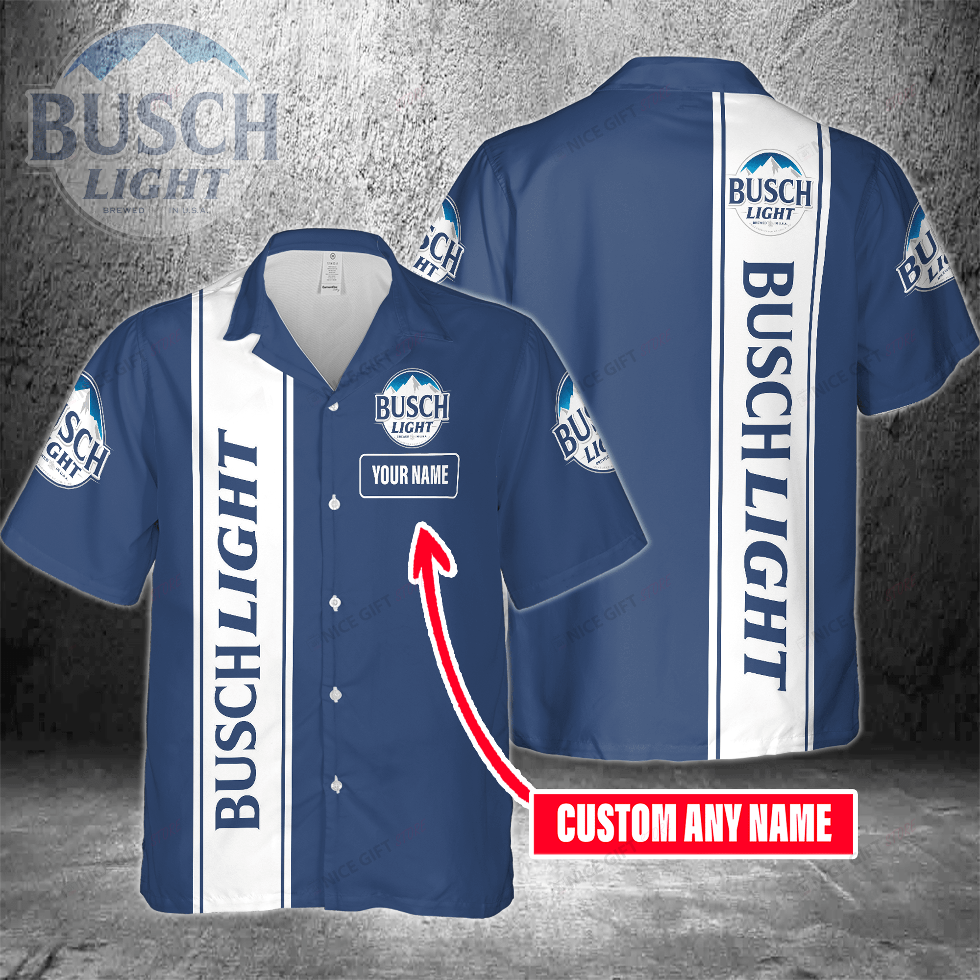 Busch Light Custom Name Hawaiian Shirt 3Hs-Q7A5