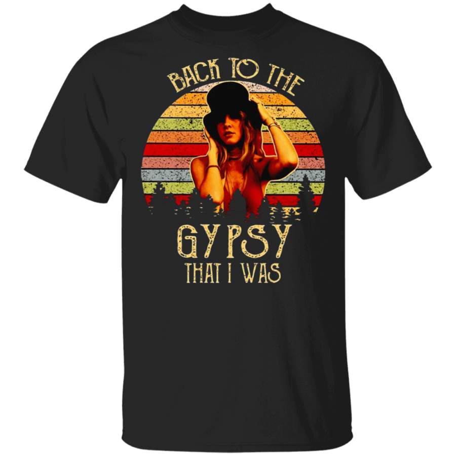 Sunset Retro Stevie Nicks Back To The Gypsy That I Was Shirt