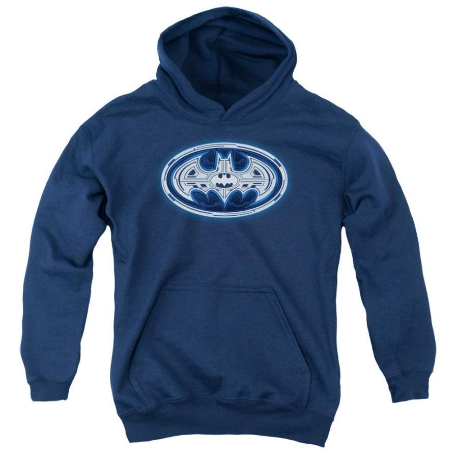 Batman – Cyber Bat Shield Youth Pull Over Hoodie