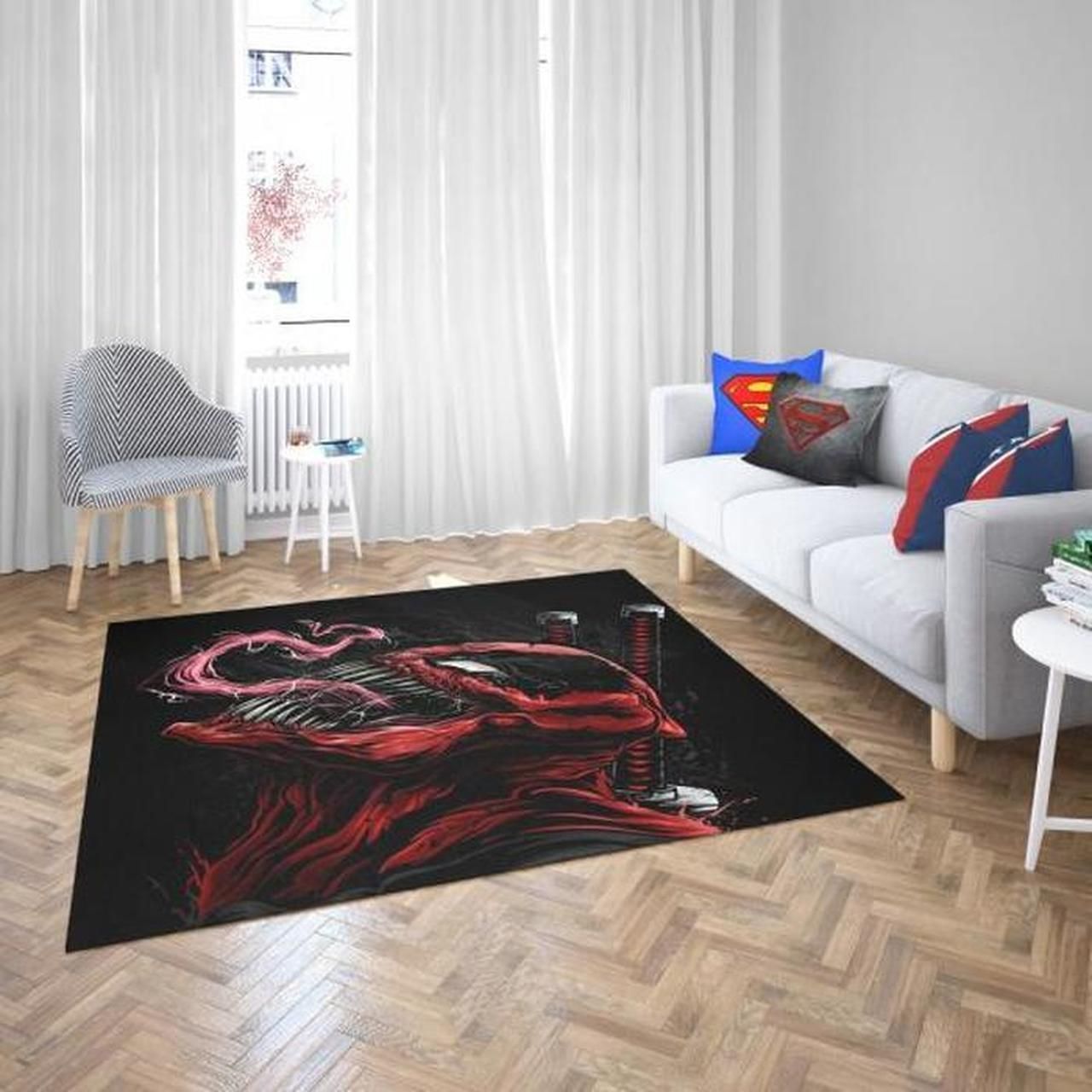 Venom Movie Agents Of Cosmos Tom Hardy Area Rugs Living Room Carpet Floor Decor The US Decor