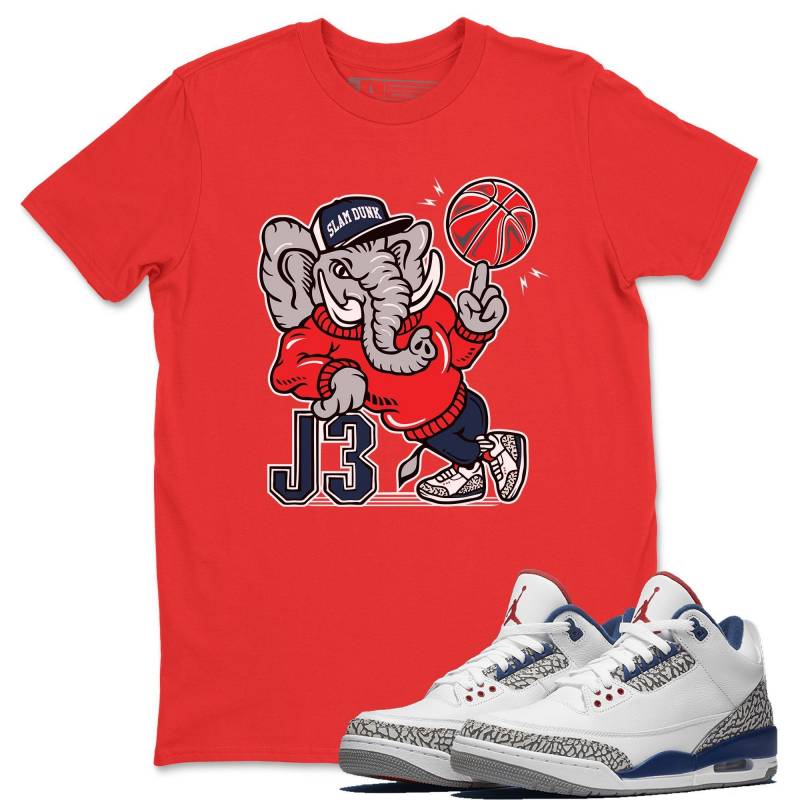 AJ3 Elephant Red T-Shirt – Air Jordan 3 True Blue