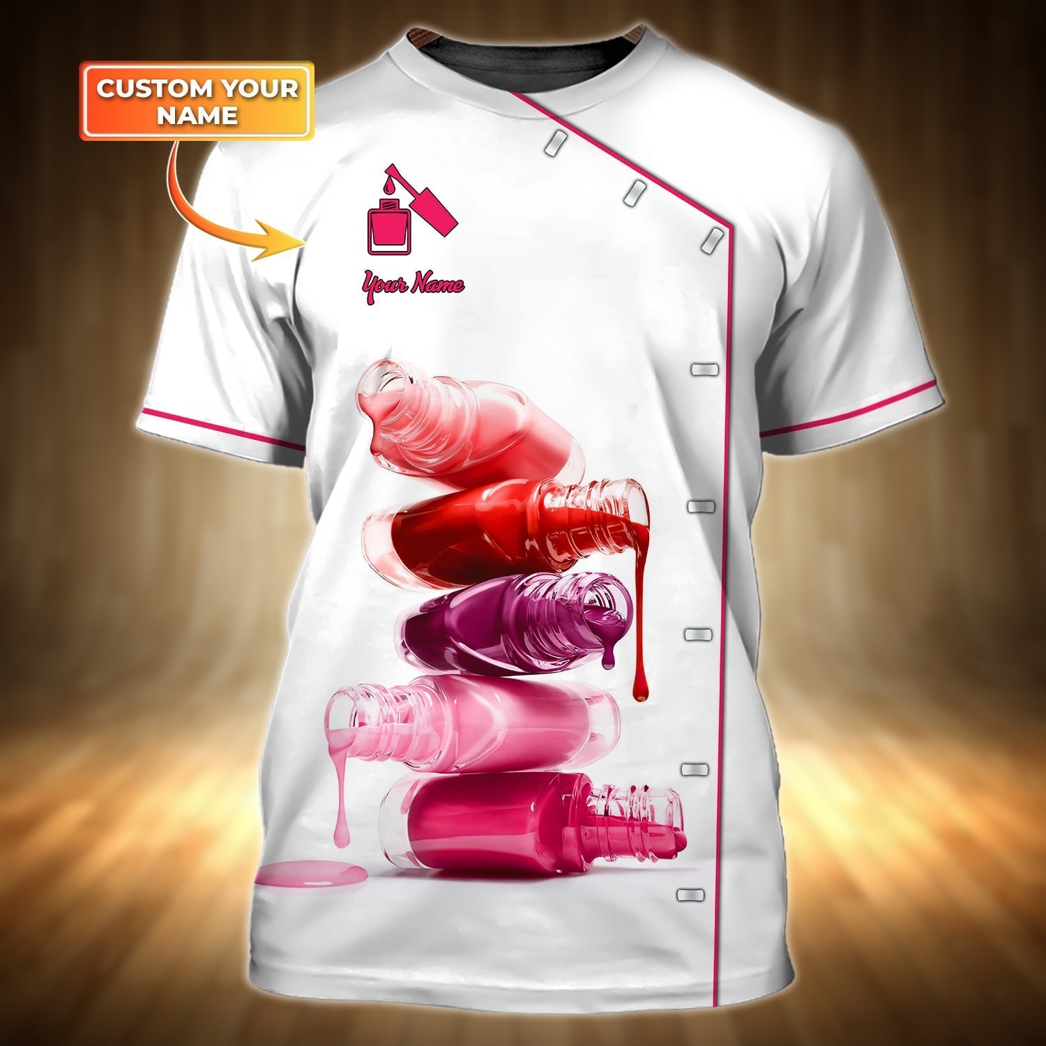 Nail Technician Personalized 3D Tshirt, Cool Nail Shirt Men Women