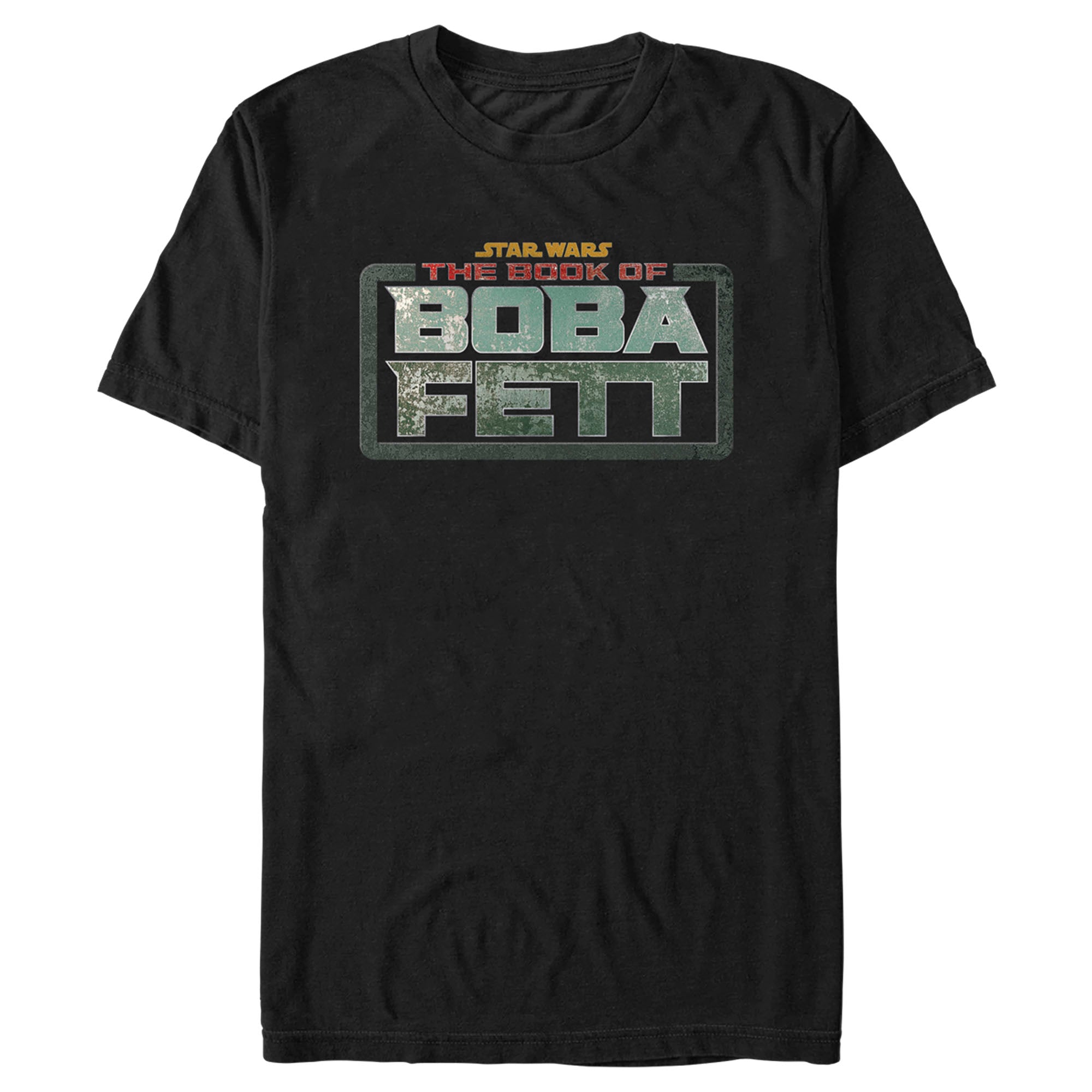 The Book Of Boba Fett Men’S Distressed Logo  T-Shirt