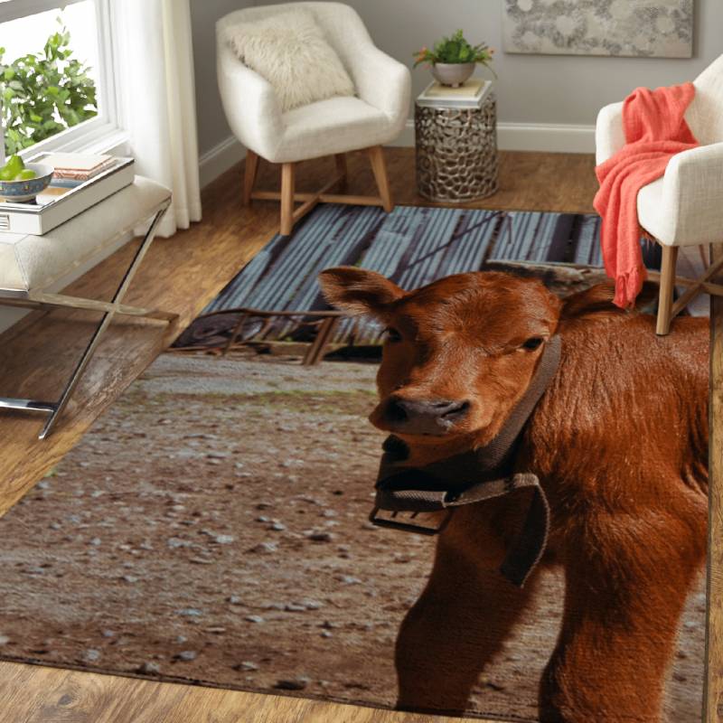 A little cow – Animals Area Rug Carpet