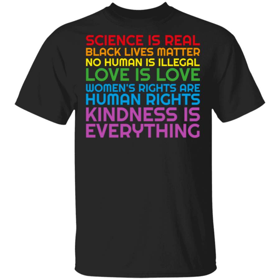 Rainbow Black Lives Matter Science GLBTQ anti ICE hoodie