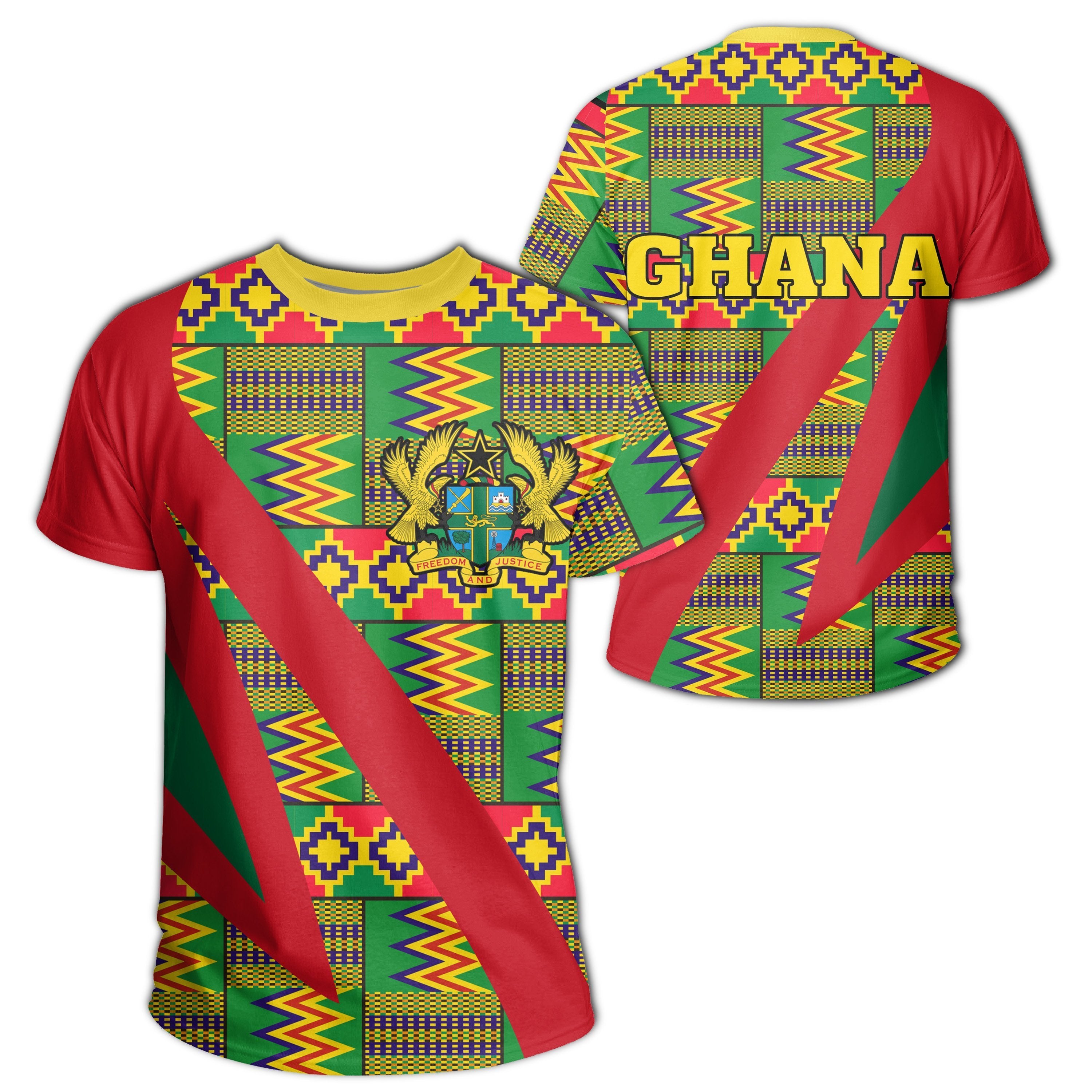 Greek Life T-Shirt – Ghana Kente Pareeshy T-Shirt – Fast Style