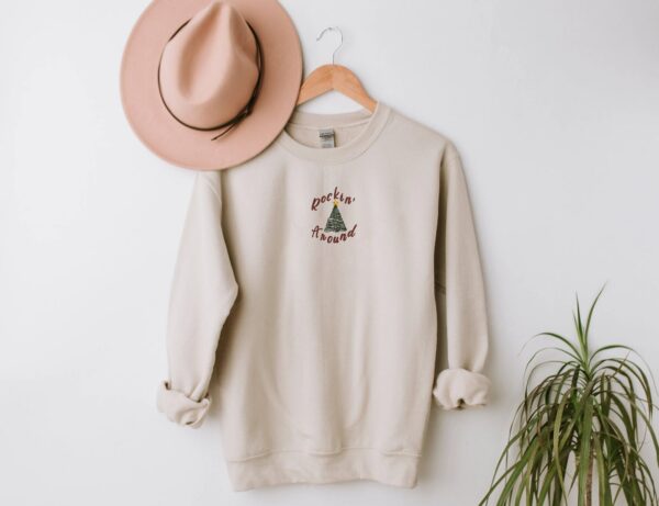 Tree Christmas Embroidered Sweatshirt 2D Crewneck Sweatshirt All Over Print Sweatshirt For Women Sweatshirt For Men Sws3923