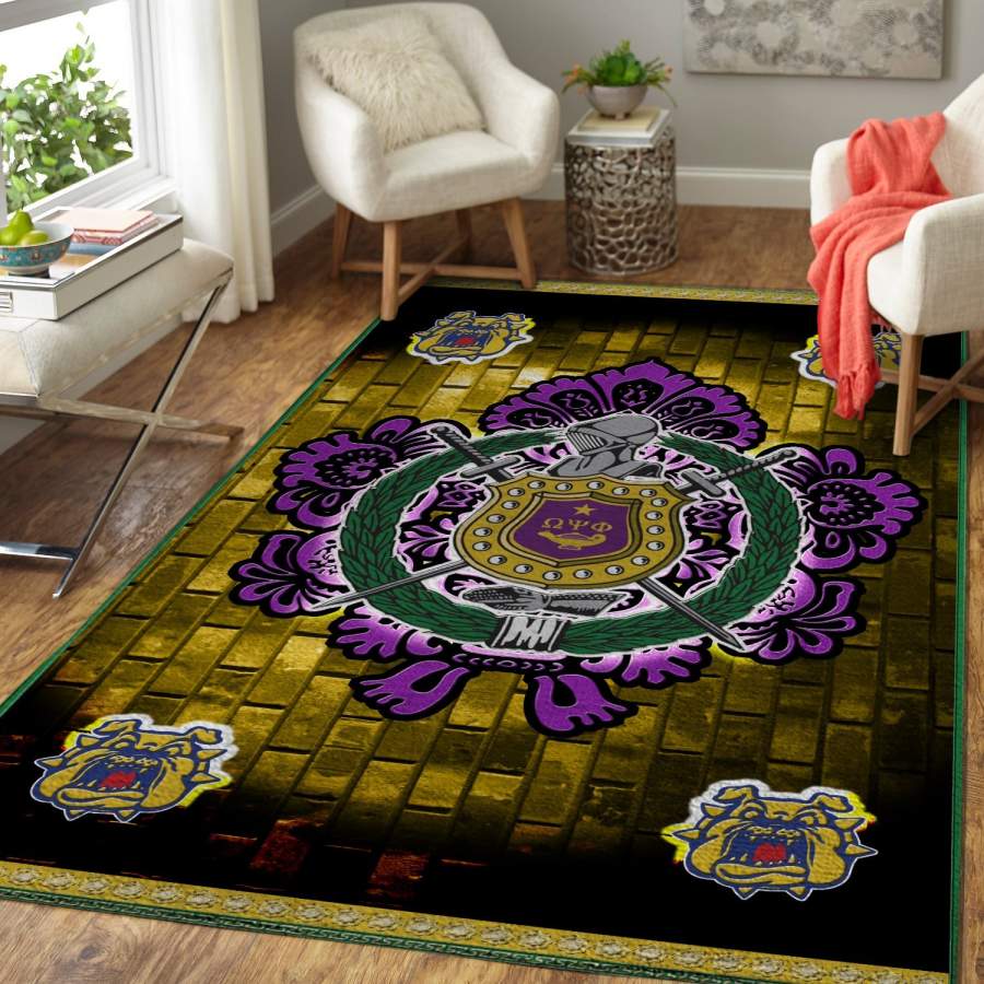 Omega Psi Phi Area Rug 16102019