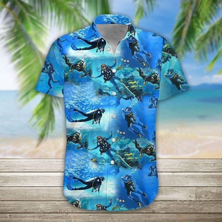 Scuba Diving Hawaiian Shirt 002001 Ha20827