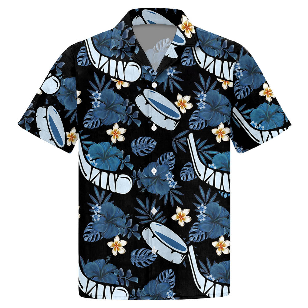 Hockey – Floral Hawaiian Shirt, Summer Gift, Hawaiian Shirts For Men, Aloha Beach Shirt