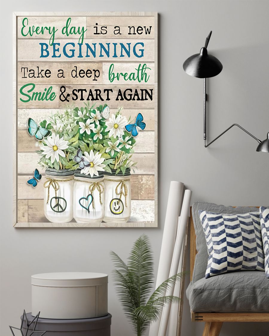 Hippie – Every Day Is A New Beginning Vertical Canvas And Poster | Wall Decor Visual Art
