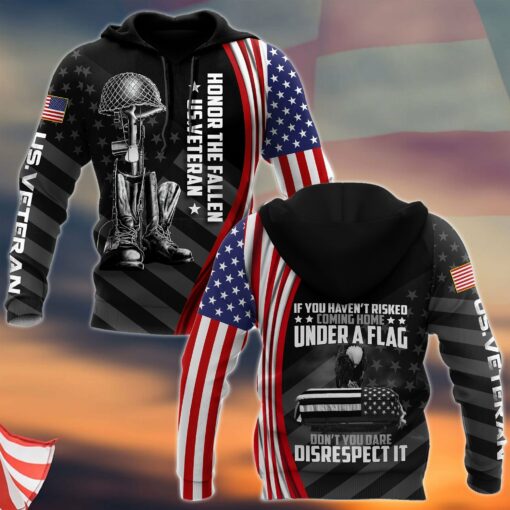 If You Haven’T Risked Coming Home Under A Flag Honor The Fallen Us Veteran 3D All Over Print Shirts For Men & Women, Happy Veteran Memorial 3D Shirts, Veteran Day