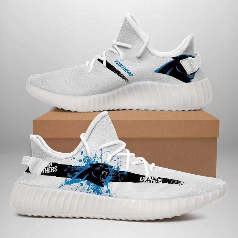 Carolina Panthers Custom Yeezy Sport Teams Yeezy Boost 350 V2 Top Trending Custom Shoes Gift 7