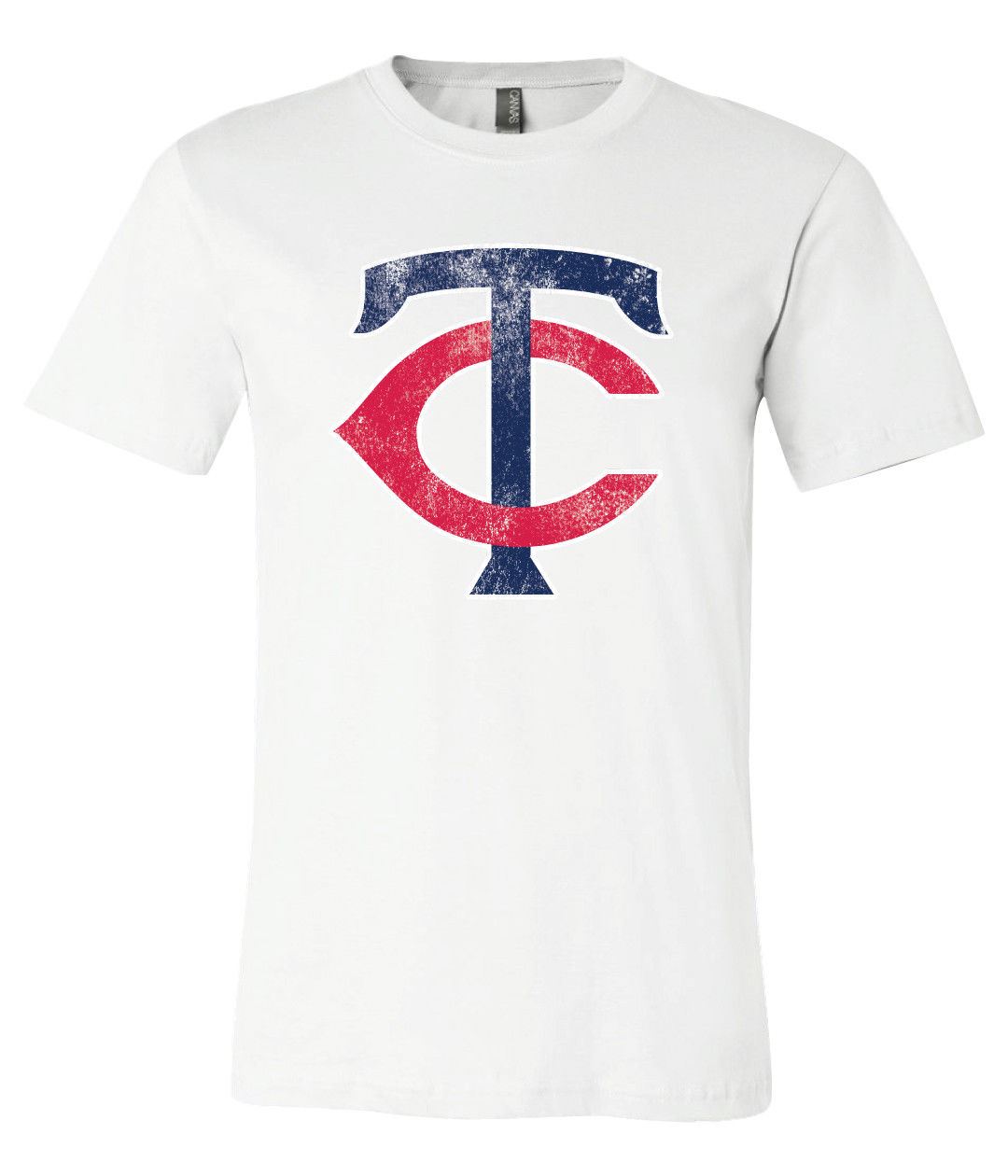 Minnesota Twins Tc Logo Distressed Vintage Logo T-Shirt 6 Sizes S-3Xl!!