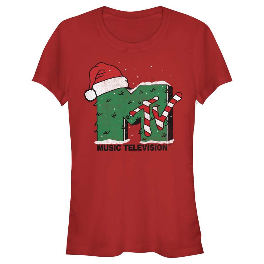 MTV Junior’s Christmas Monster Logo  T Shirt