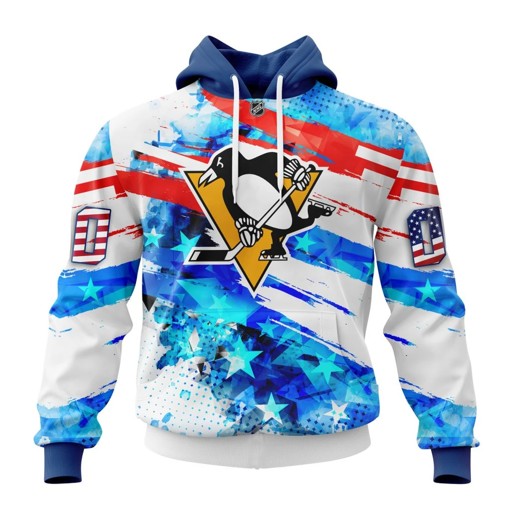 Hoodie Pittsburgh Penguins, Special Concept For Independence Day St2201 Qtnhl080524A2135Hd