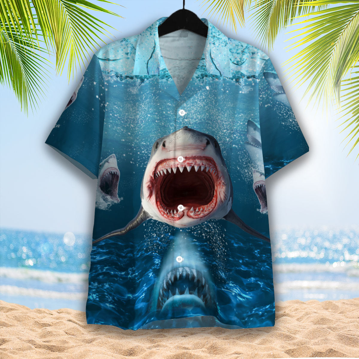 Show Your Teeth Shark Hawaiian Shirt – For Men And Women