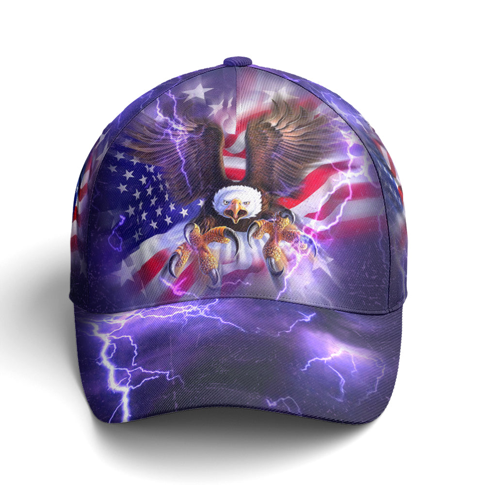 American Flag Bald Eagle Burst Blue Baseball Cap Coolspod Patriotic Classic Cap Men Women