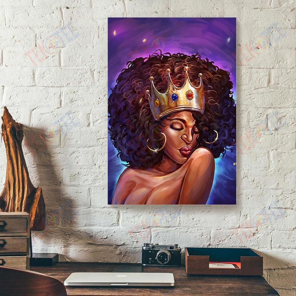 Canvas Art Prints Black Queen Painting Vertical Canvas Wall Art Delightful Living Room Bedroom Bathroom Home Decoration