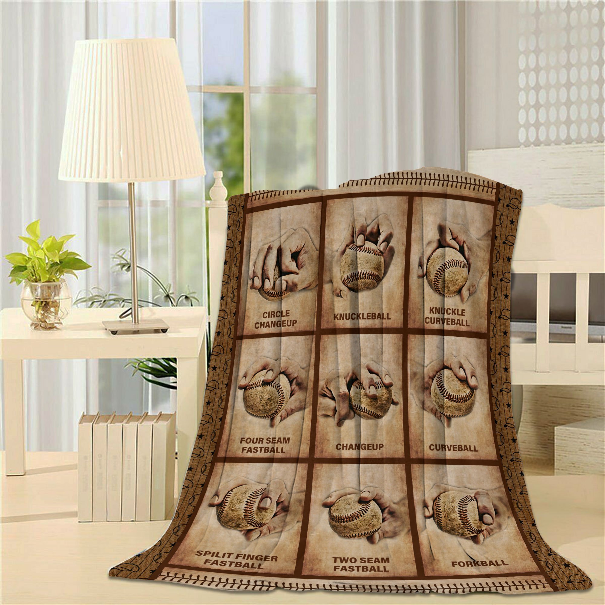 Types Of Baseball Pitches Grips Baseball Player Knowledge You Should Know – Gift For Kids Love Baseball Quilt Blanket