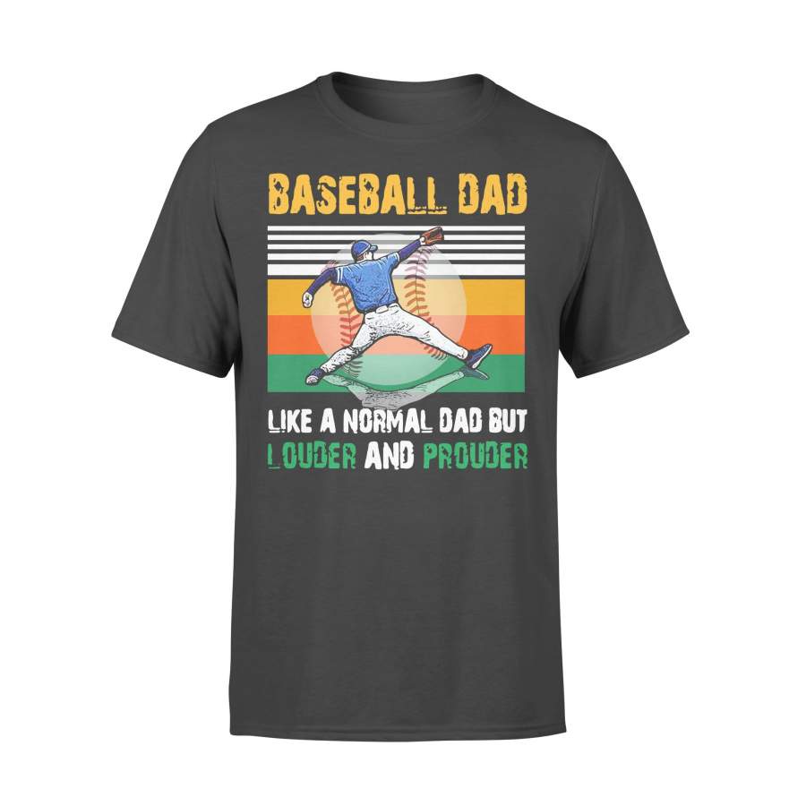 Baseball Dad Like A Regular Dad But Cooler Vintage T-shirt