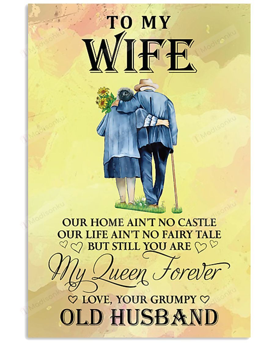 To My Wife Perfect Gift For Loving Wife Vertical Poster – Print Perfect, Ideas On Xmas, Birthday, Home Decor, No Frame Full Size