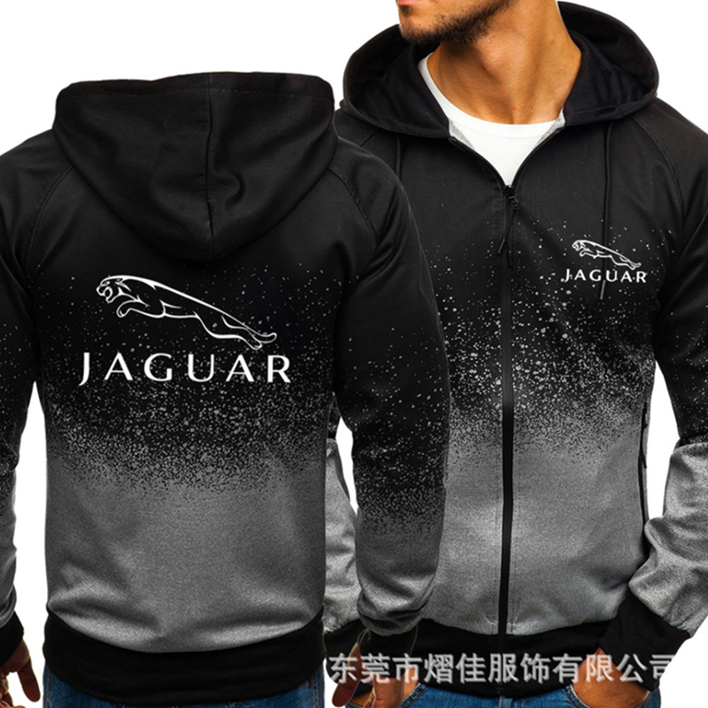 2022 autumn cardigan men’s gradient Hoodie Jacket JAGUAR fashion men’s casual suit Sweatshirt zipper Hoodie alx