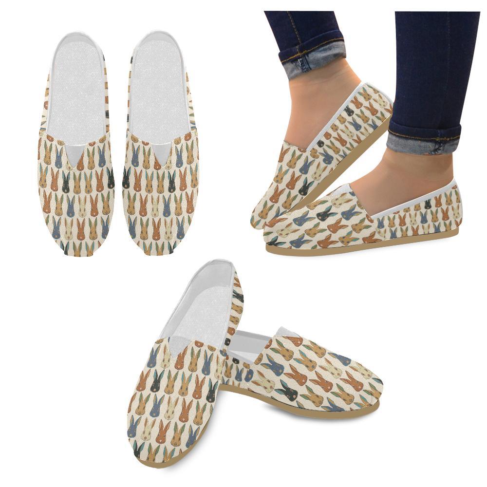 Rabbit Pattern Print Design Rb04 Women Casual Shoes