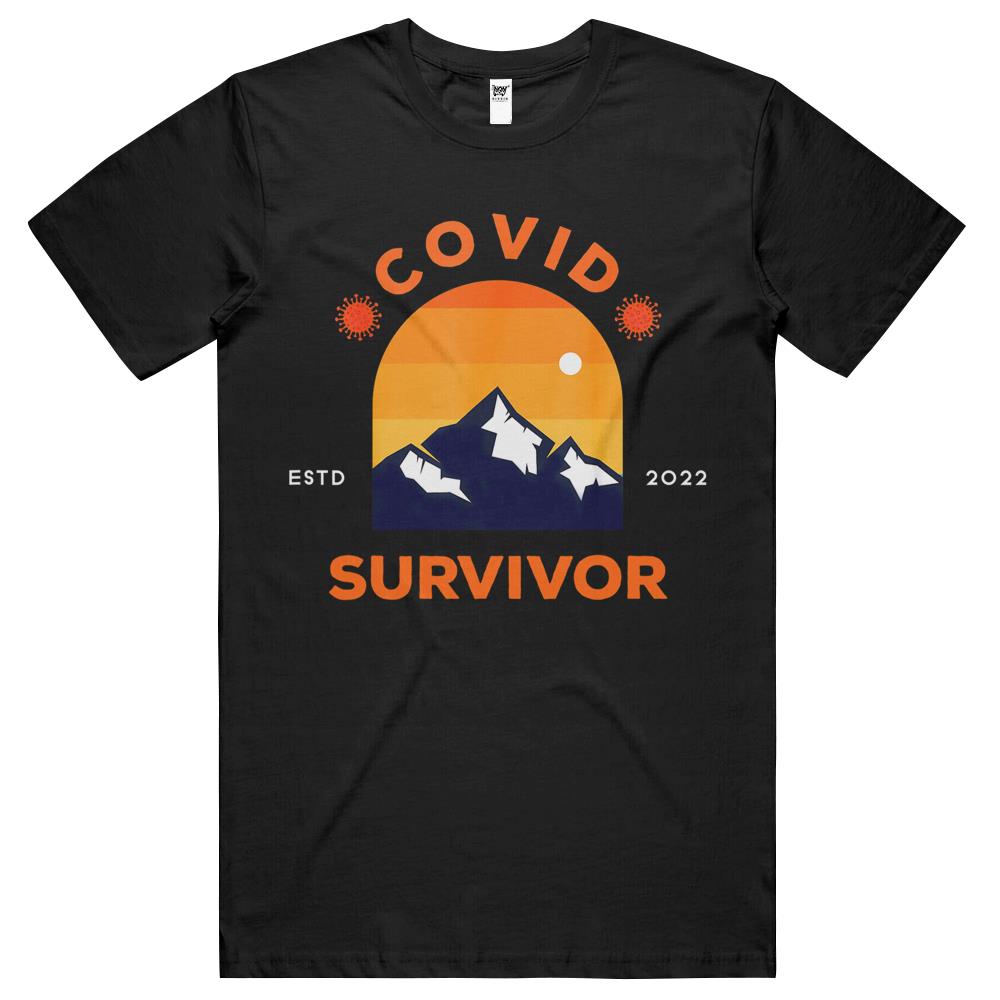 Covid Survivor Gift Sunset Mountain Snow Uplifting Covid T Shirts