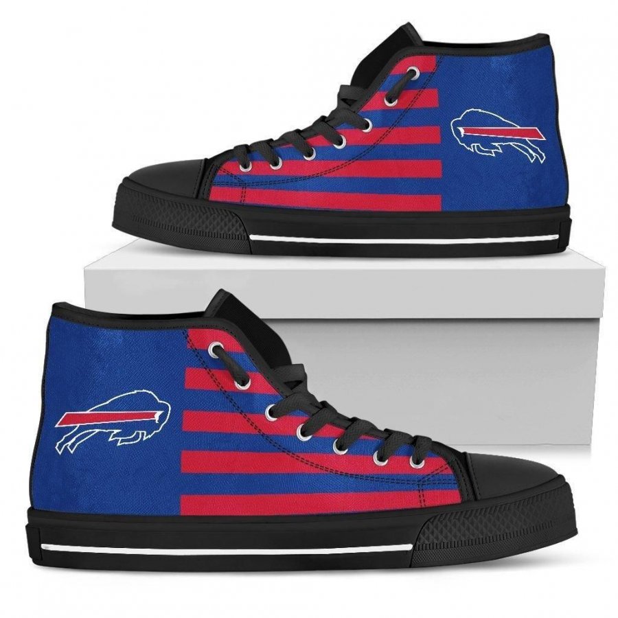 American Flag Buffalo Bills High Top Shoes #891