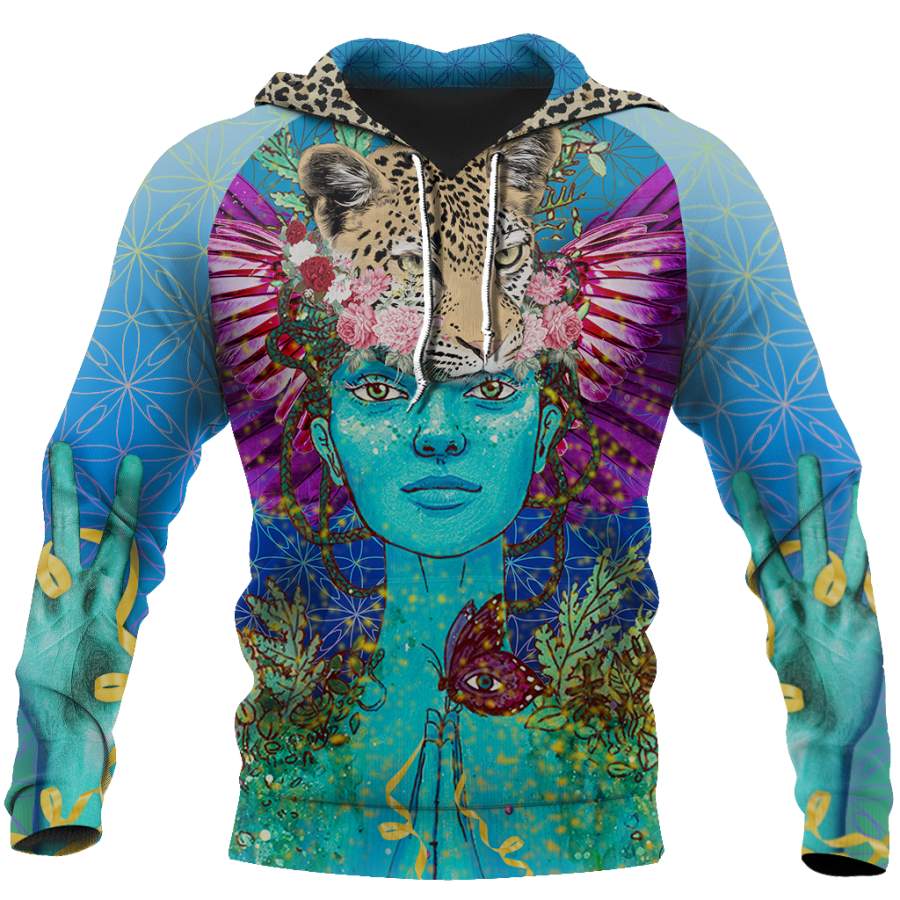 3D All Over Print Panther Hoodie