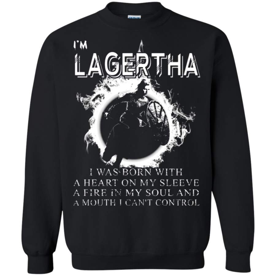 AGR I_m Lagertha I Was Born With A Heart On My Sleeve Sweatshirt