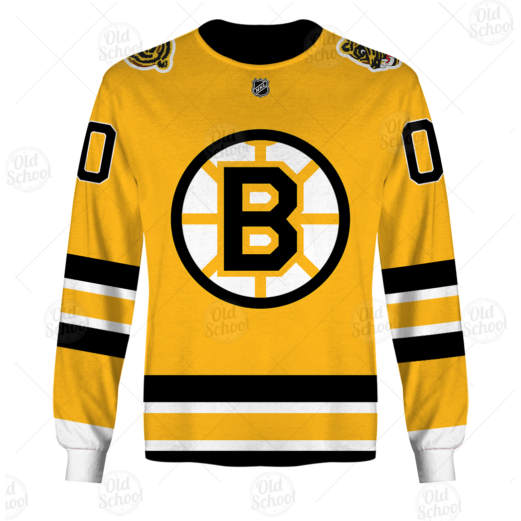 Boston Bruins Custom Name Number 2021 Reverse Retro Alternate Jersey Gift For Fan 3D Full Printing Sweatshirt